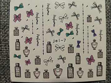 Слайдер-дизайн для нігтів (водні наклейки на нігті) Jei-7