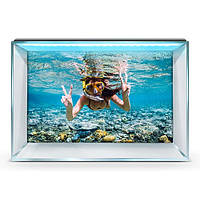Наклейка морского дна с рыбами в аквариум 75х125 см.