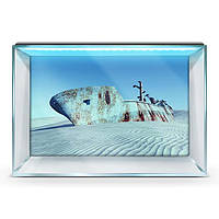 Морское дно наклейка в аквариум 45х75 см.