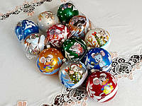 Новогодние игрушки шары на елку с красивой мышкой 10см