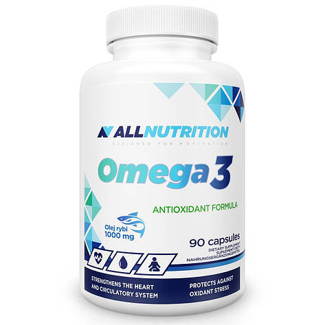 Омега 3 в капсулах AllNutrition Omega-3 90 softgels, фото 1