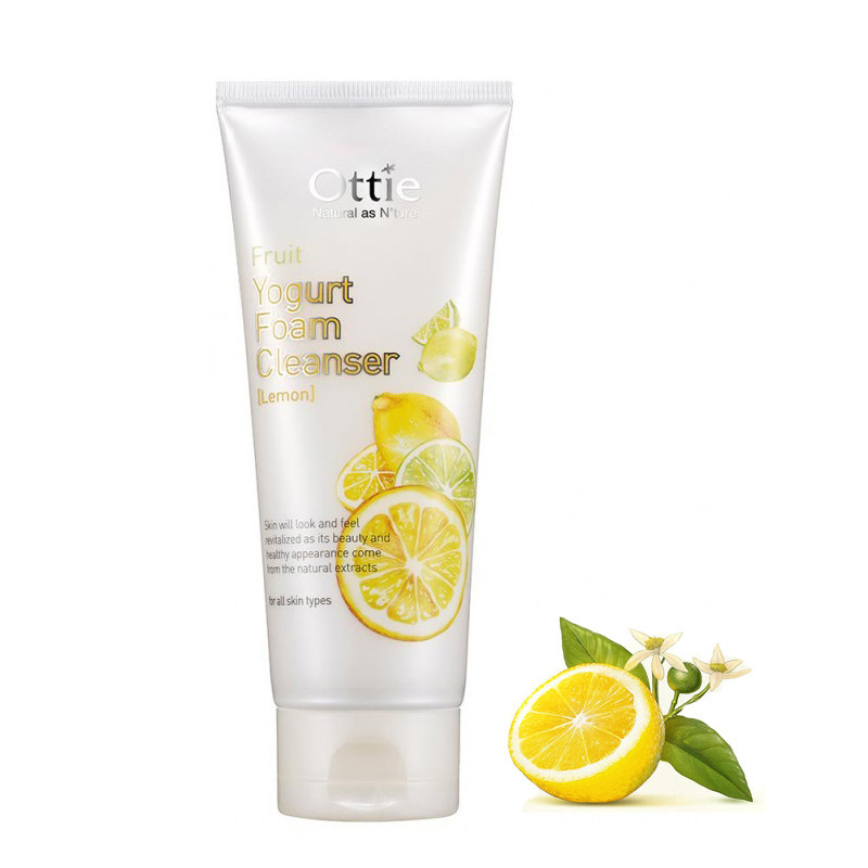 Йогуртова пінка для вмивання Ottie Fruits Yogurt Foam Cleanser Лимон 150 мл