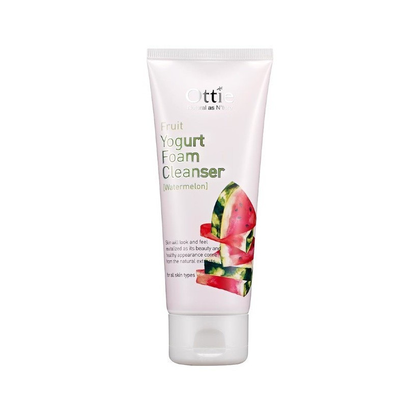 Йогуртова пінка для вмивання Ottie Fruits Yogurt Foam Cleanser Кавун 150 мл