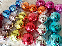 Красивые новогодние шары на елку 10см гальваника