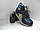 Ботинки детские серо- синие демисезонные на мальчика 29р., фото 2