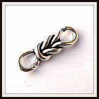 Вставка (конектор) для браслетів кельтський вузол (2,8*0,8 см) 3 шт