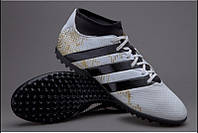 Сороконожки детские ADIDAS ACE 16.3 Primemesh TF White Gold р34(21см).