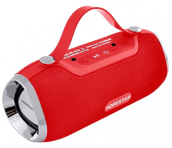 Бездротова портативна Bluetooth стереоколонка Hopestar H40 Червона (H40 Red), фото 1