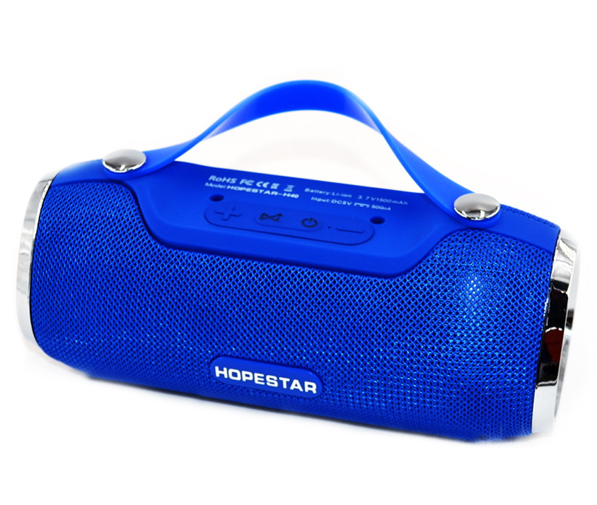 Бездротова портативна Bluetooth стереоколонка Hopestar H40 Синя