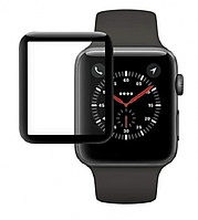 Захисне скло для Apple Watch 4 40мм , Full Glue, 0.25 mm, 3D, чорне