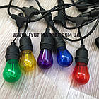 Світлодіодна лампочка фіолетова, 1 Вт S14 Е27 для вуличних гірлянд, фото 4