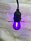 Світлодіодна лампочка фіолетова, 1 Вт S14 Е27 для вуличних гірлянд, фото 3