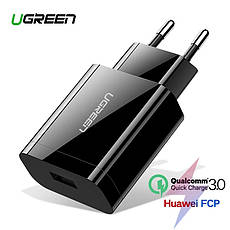 Зарядний пристрій UGREEN CD122 18 вт Black Qualcomm 3.0 + оригінальний кабель MicroUSB UGREEN, фото 2