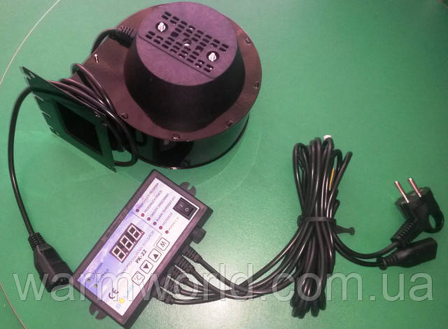 Вентилятор і автоматика для твердопаливних котлів NWS-75+PK-22