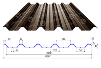 Сталекс Профнастил ПН-44 0,45 PE RAL 8017 Сырье Optima Steel