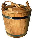 Відро дубове для солінь 10 літрів, фото 2