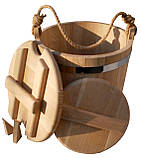 Відро дубове для солінь 10 літрів, фото 3