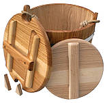 Відро дубове для солінь 10 літрів, фото 6