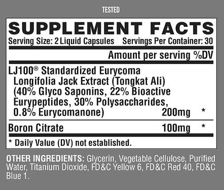Тестостеровий бустер Nutrex Tested 60 caps, фото 3