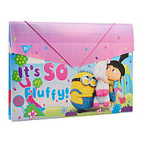 Папка YES пласт. на резинке 38*25см "Minions Fluffy"