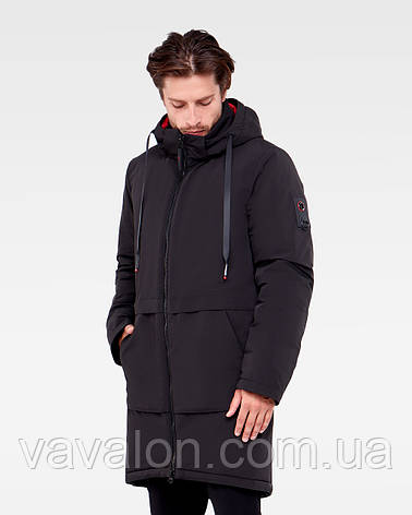 Зимова чоловіча куртка Vavalon KZ-P910 black, фото 2
