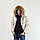Зимовий чоловічий пуховик Snowimage з хутром(єнот) бежевий на пуху з капюшоном, розпродаж, фото 2