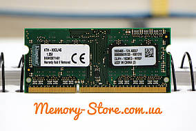 Оперативна пам'ять для ноутбука Kingston DDR3 4GB PC3L-12800S 1.35 V SODIMM (б/у), фото 4