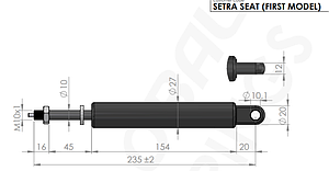 Амортизатор сидіння Setra 550N