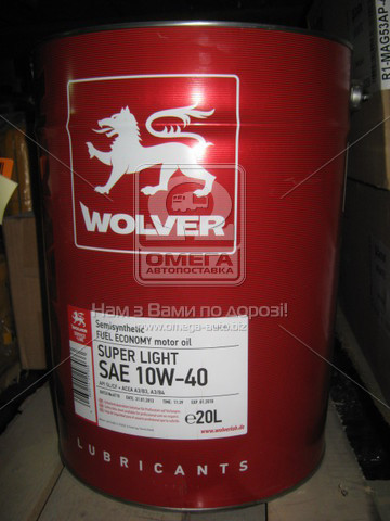 Масло моторне Wolver Super Light SAE 10W-40 API SL/CF (Каністра 60л)