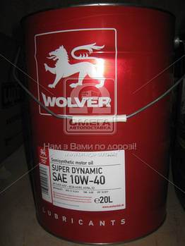 Масло моторне Wolver Super Dynamic SAE 10W-40 API SJ/CF-4 (Каністра 60л)