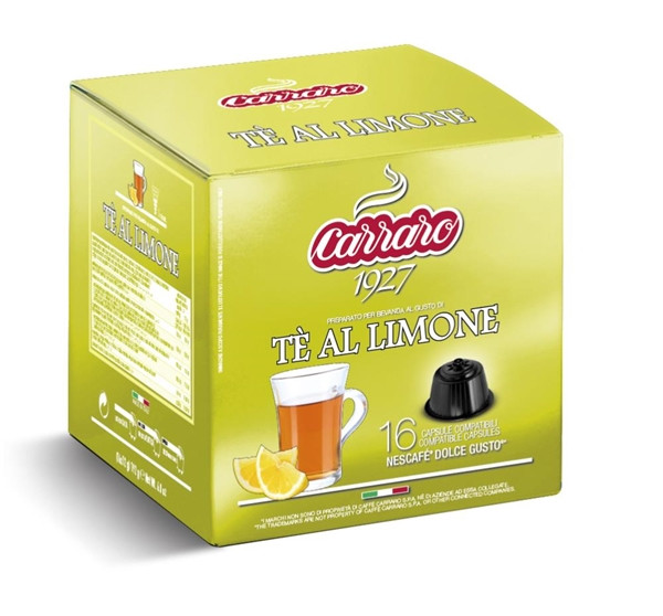 Чай у капсулах Carraro Dolce Gusto Te Al Limone 16 шт Дольче Густо Чай лимон