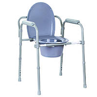 Туалет для инвалидов, стул туалет для больного, кресло с туалетом складной 2110C OSD