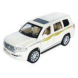 ✅Машинка металева Toyota Land Cruiser 200 світло, звук, 1:24, фото 5