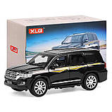 ✅Машинка металева Toyota Land Cruiser 200 світло, звук, 1:24, фото 7