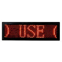 Електронний LED-бейдж B1248, червоний