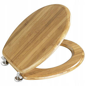 Сидіння для унітаза з бамбукового дерева, стільчик Comfort Wooden, фото 1