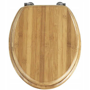 Сидіння для унітаза з бамбукового дерева, стільчик Comfort Wooden, фото 4