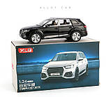 ✅Машинка металева Audi Q7 світло, звук, 1:24, фото 3