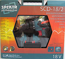 Шурупокрут акумуляторний Spektr SCD 18/2 (DFR патрон)