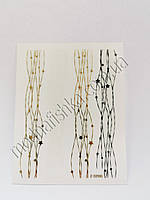 Гнучка стрічка для дизайну нігтів, хвиля зірки золото