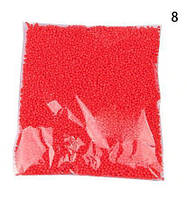 Шарики пенопластовые для декора красного цвета 10000 шт