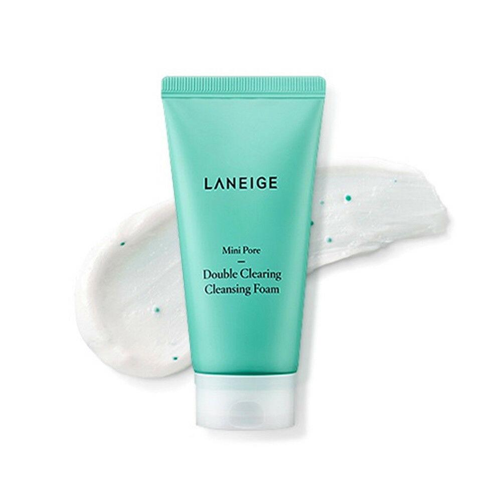 Пінка для вмивання Laneige Mini Pore Double Clearing Cleansing Foam 150 мл, фото 1