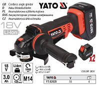Шліфмашина кутова акумуляторна YATO 18 Ø=125 мм YT-82828