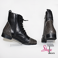 Черевики жіночі демісезонні з оригінальним оздобленням «Style Shoes», фото 4
