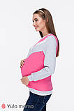 Бавовняний світшот для вагітних та годування DENI SW-39.022 рожевий S, фото 2