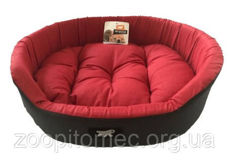 Лежак для собак і котів червоний