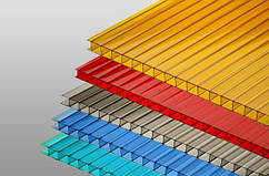 Стільниковий полікарбонат Berolux d = 4 мм 2100х3000, кольоровий