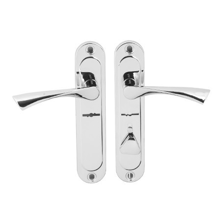 Ручки дверні на планці Avers HP-42.0123-S-C-CR-L хром (UA), фото 1