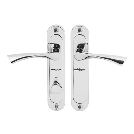 Ручки дверні на планці Avers HP-42.0123-S-C-CR-R хром (UA), фото 1