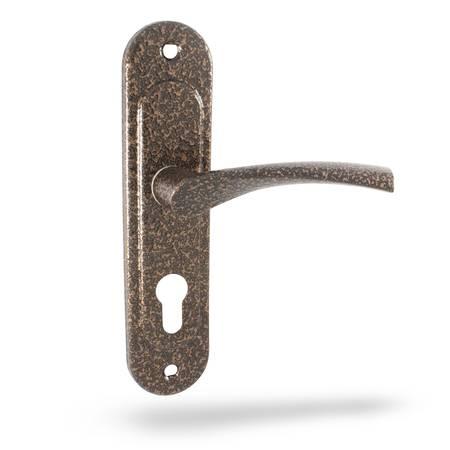 Ручки дверні на планці Аріко Ч/М 55 мм, фото 1